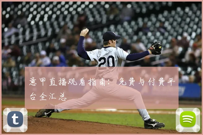 意甲直播观看指南:免费与付费平台全汇总